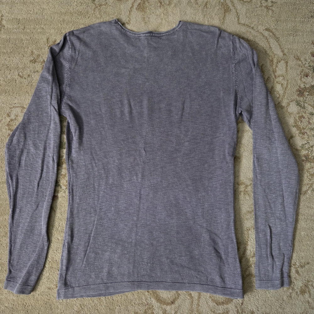Robert Barakett Gray Long Sleeve Tee Large - Picture 3 of 3